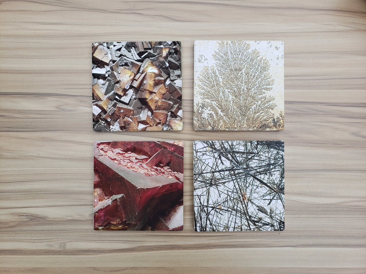 Ceramic Mineral Coaster Set