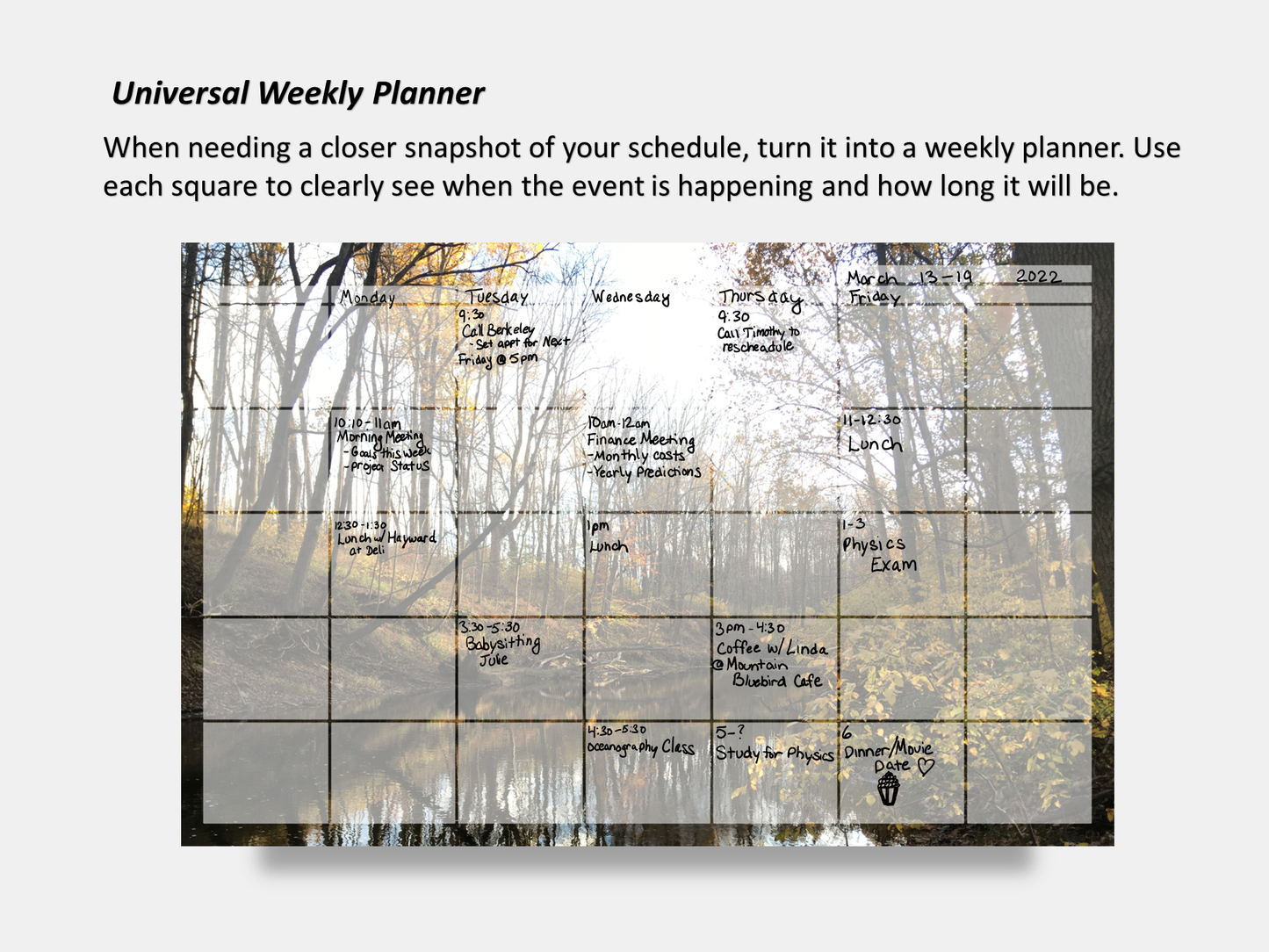 Digital Multipurpose Planner- Autumn Reflections