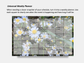 Dry Erase Magnetic Multipurpose Planner- Frost Aster Flowers