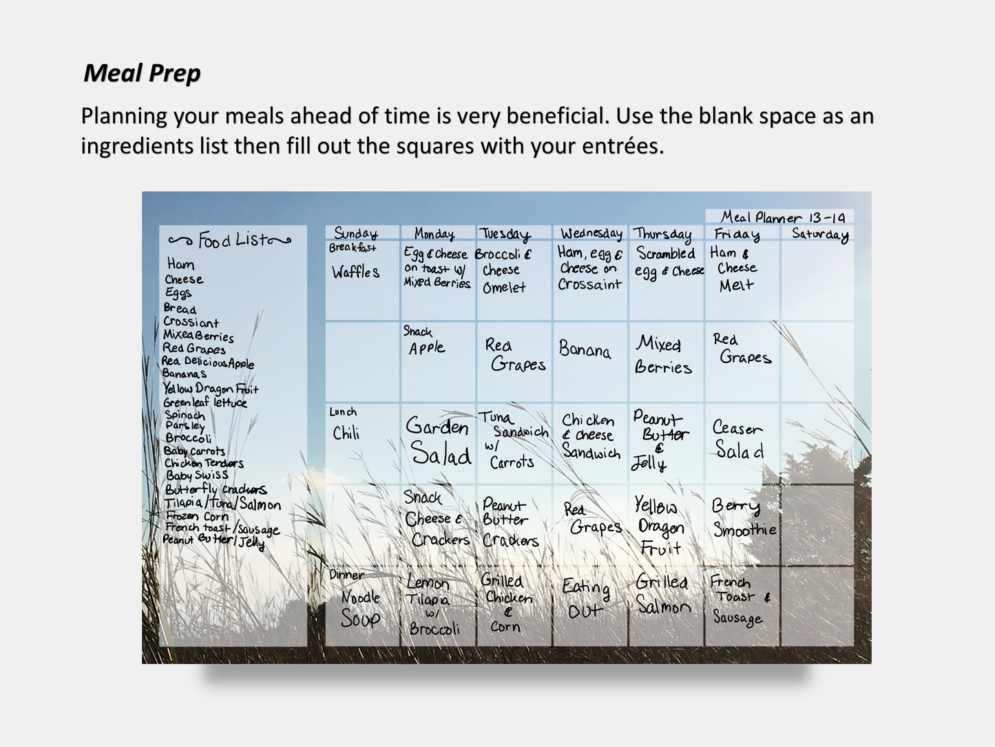 Digital Multipurpose Planner- Beach Grass in the Sunset