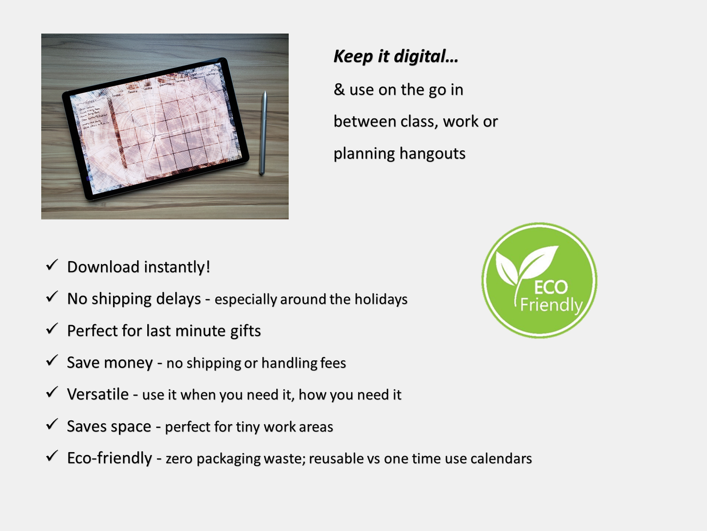 Digital Multipurpose Planner- Green Fern