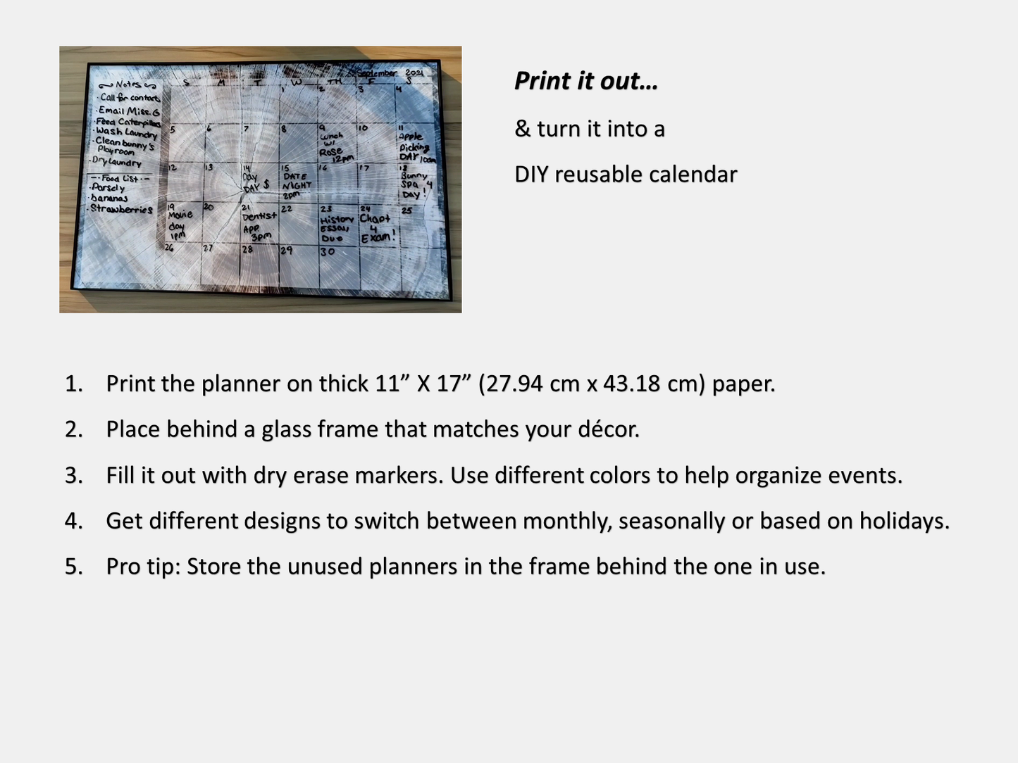 Digital Multipurpose Planner- A mossy cliff with ferns