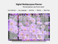 Digital Multipurpose Planner- Purple Asters 2