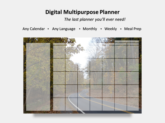 Digital Multipurpose Planner- Autumn Drive