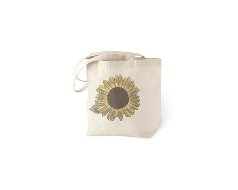 Tote Bag- Happy Sunflower