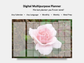 Digital Multipurpose Planner- Hybrid Pink Tea Rose