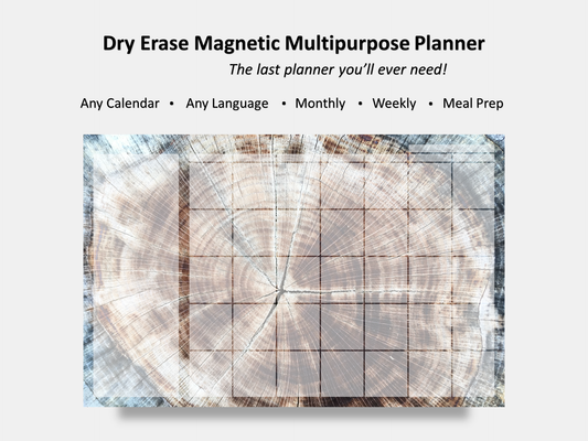 Dry Erase Magnetic Multipurpose Planner- Rings of Time