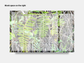 Digital Multipurpose Planner- A wall of green and yellow ferns