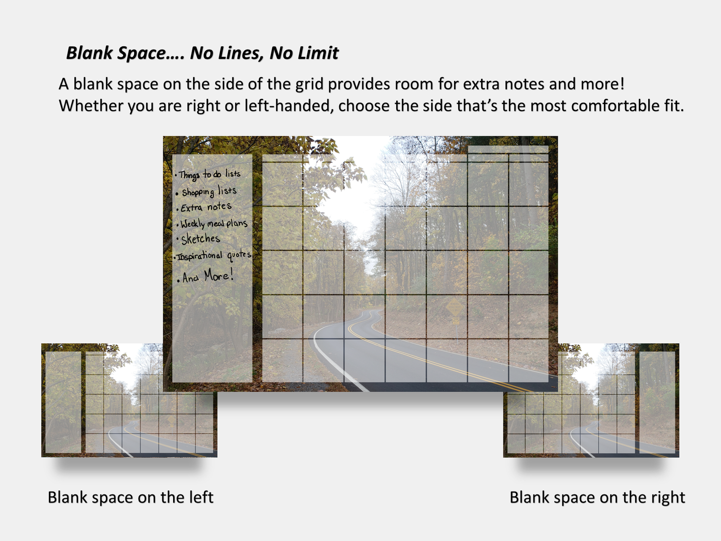 Dry Erase Magnetic Multipurpose Planner- Autumn Drive