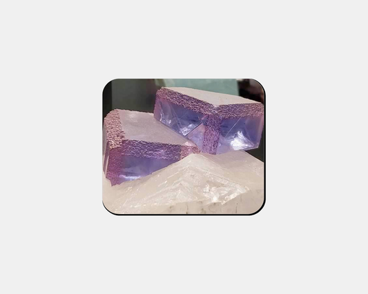 Mouse Pad- Purple Fluorite Mineral Cubes