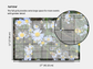 Dry Erase Magnetic Multipurpose Planner- Frost Aster Flowers